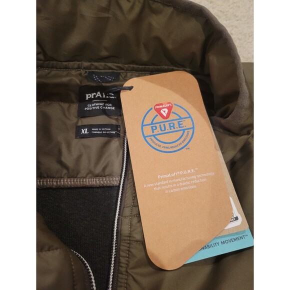 NWT Prana IncrediWool 1/2 Zip Sweater Pullover Men's XL Slate Green Heather - Picture 7 of 9